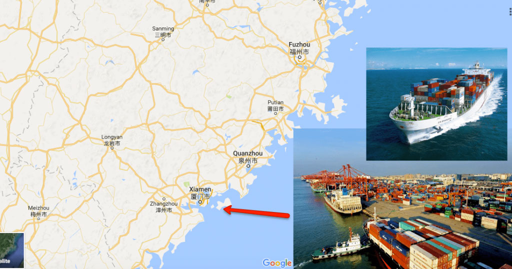 بندر Xiamen برای ارسال دریایی و کنترل کیفیت محصول