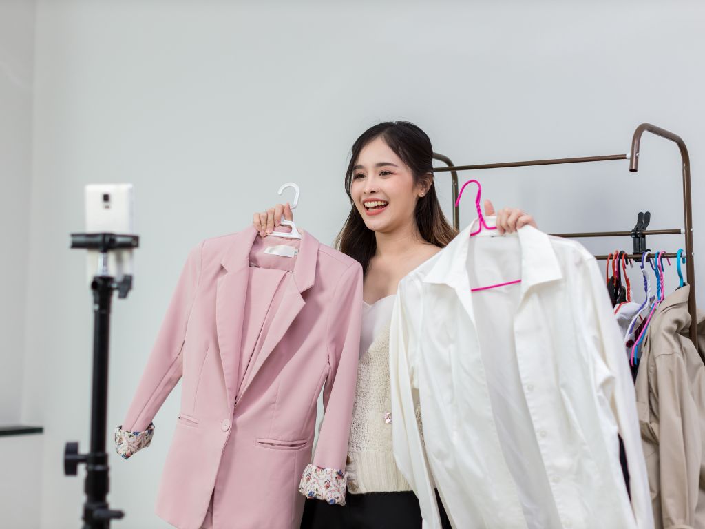 influencer promoting products